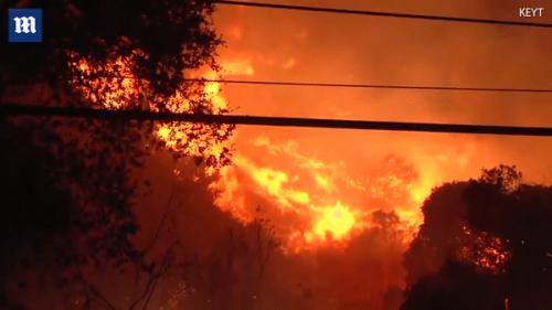 加州告急！山火肆虐如末日降临，学校停课，十万居民紧急疏散…