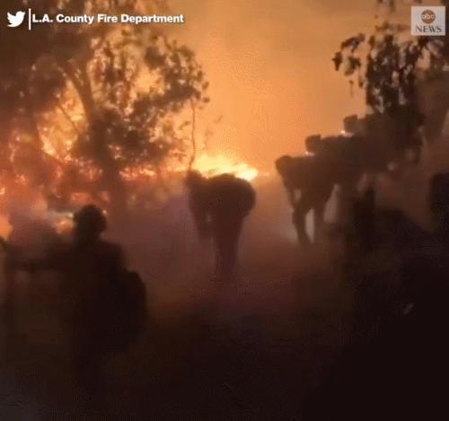加州告急！山火肆虐如末日降临，学校停课，十万居民紧急疏散…
